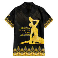 Haiti Neg Marron Gold Hawaiian Shirt Lespwa pa anyen san aksyon LT01 - Polynesian Pride