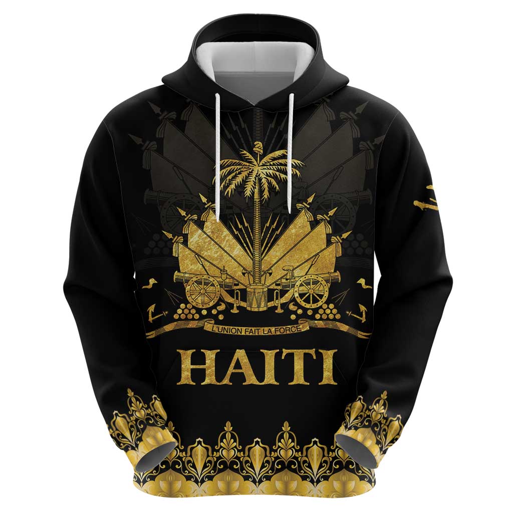 Haiti Neg Marron Gold Hoodie Lespwa pa anyen san aksyon LT01 - Polynesian Pride