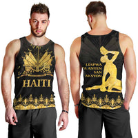 Haiti Neg Marron Gold Men Tank Top Lespwa pa anyen san aksyon LT01 - Polynesian Pride