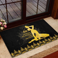 Haiti Neg Marron Gold Rubber Doormat Lespwa pa anyen san aksyon