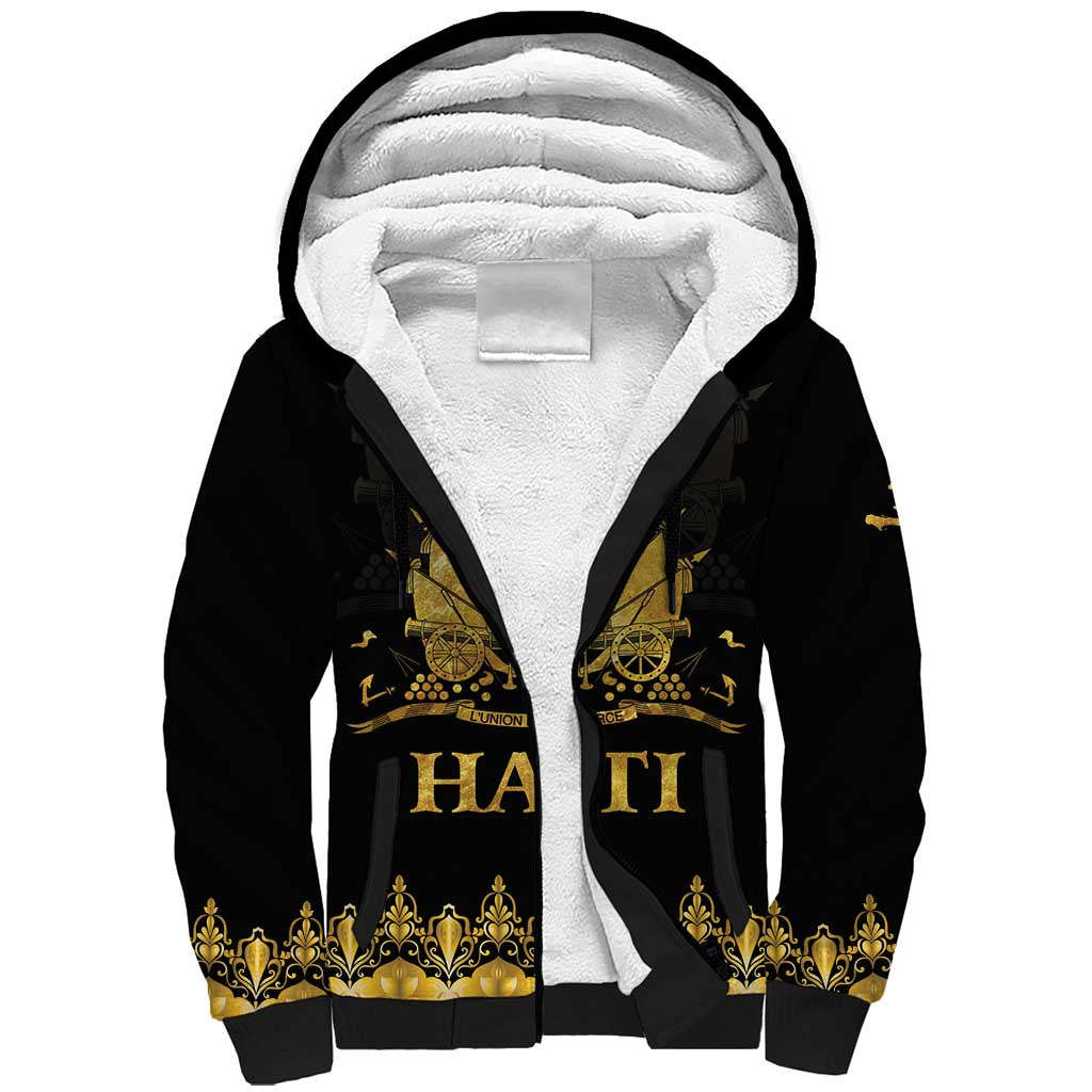 Haiti Neg Marron Gold Sherpa Hoodie Lespwa pa anyen san aksyon LT01 Unisex Gold - Polynesian Pride
