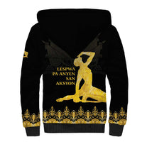Haiti Neg Marron Gold Sherpa Hoodie Lespwa pa anyen san aksyon LT01 - Polynesian Pride