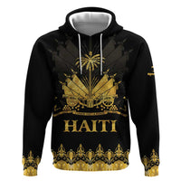 Haiti Neg Marron Gold Zip Hoodie Lespwa pa anyen san aksyon LT01 Pullover Hoodie Gold - Polynesian Pride