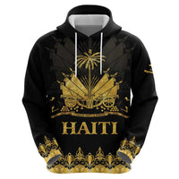 Haiti Neg Marron Gold Zip Hoodie Lespwa pa anyen san aksyon LT01 - Polynesian Pride