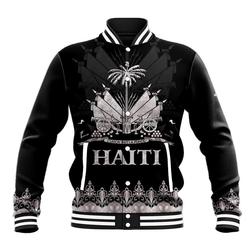 Haiti Neg Marron Silver Baseball Jacket Hope is Nothing Without Action LT01 Unisex Silver - Polynesian Pride