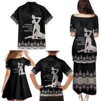 Haiti Neg Marron Silver Family Matching Puletasi and Hawaiian Shirt Hope is Nothing Without Action LT01 - Polynesian Pride