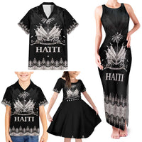 Haiti Neg Marron Silver Family Matching Tank Maxi Dress and Hawaiian Shirt Hope is Nothing Without Action LT01 - Polynesian Pride