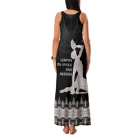 Haiti Neg Marron Silver Family Matching Tank Maxi Dress and Hawaiian Shirt Hope is Nothing Without Action LT01 - Polynesian Pride