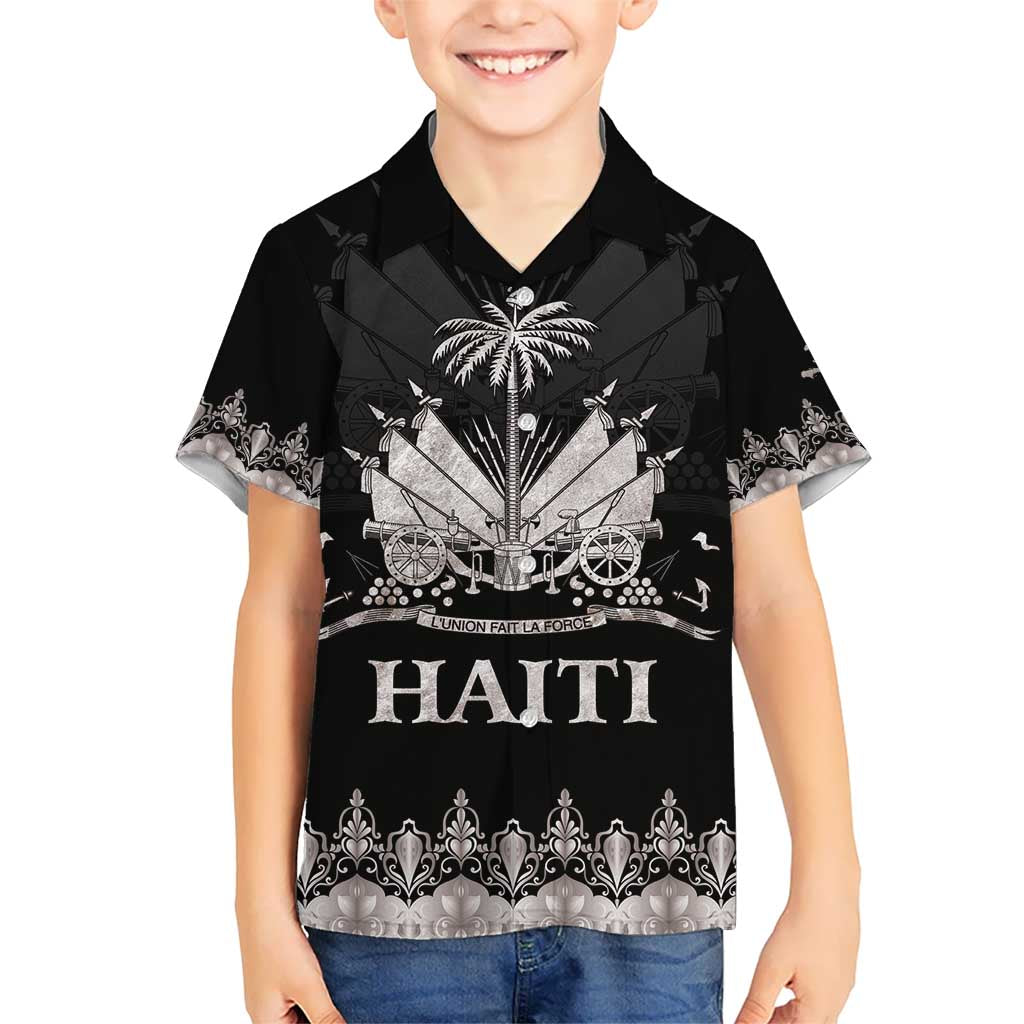 Haiti Neg Marron Silver Kid Hawaiian Shirt Hope is Nothing Without Action LT01 Kid Silver - Polynesian Pride