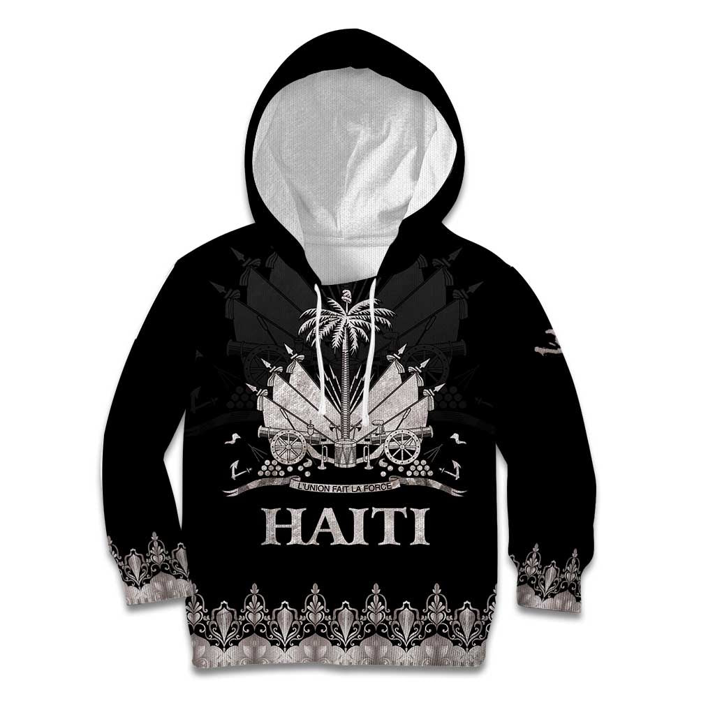 Haiti Neg Marron Silver Kid Hoodie Hope is Nothing Without Action LT01 Hoodie Silver - Polynesian Pride