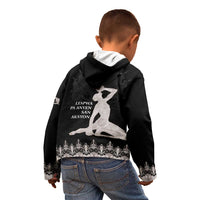 Haiti Neg Marron Silver Kid Hoodie Hope is Nothing Without Action LT01 - Polynesian Pride