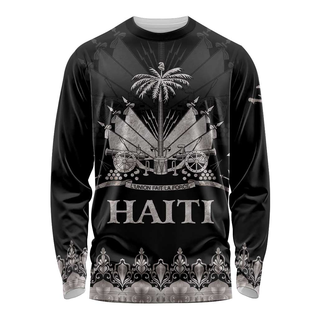 Haiti Neg Marron Silver Long Sleeve Shirt Hope is Nothing Without Action LT01 Unisex Silver - Polynesian Pride