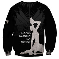 Haiti Neg Marron Silver Sweatshirt Hope is Nothing Without Action