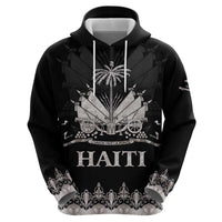 Haiti Neg Marron Silver Zip Hoodie Hope is Nothing Without Action