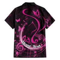 Personalised Survivor Melody Pink Family Matching Off Shoulder Short Dress and Hawaiian Shirt Breast Cancer Polynesian Pattern LT01 - Polynesian Pride