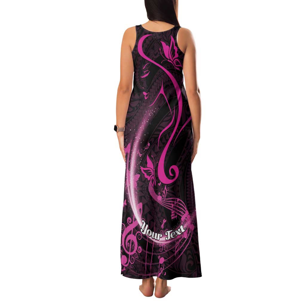 Personalised Survivor Melody Pink Family Matching Tank Maxi Dress and Hawaiian Shirt Breast Cancer Polynesian Pattern LT01 - Polynesian Pride