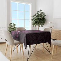 Survivor Melody Pink Tablecloth Breast Cancer Polynesian Pattern