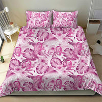 Pink Ribbon Hibiscus Tropical Pattern Bedding Set Breast Cancer LT01 - Polynesian Pride