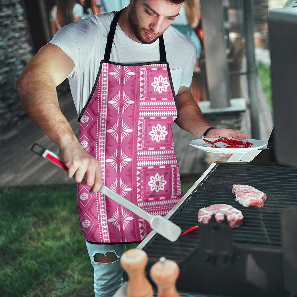 Fiji Masi All Pink Apron Tapa Pattern - Polynesian Pride