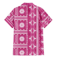 Fiji Masi All Pink Family Matching Mermaid Dress and Hawaiian Shirt Tapa Pattern LT01 - Polynesian Pride
