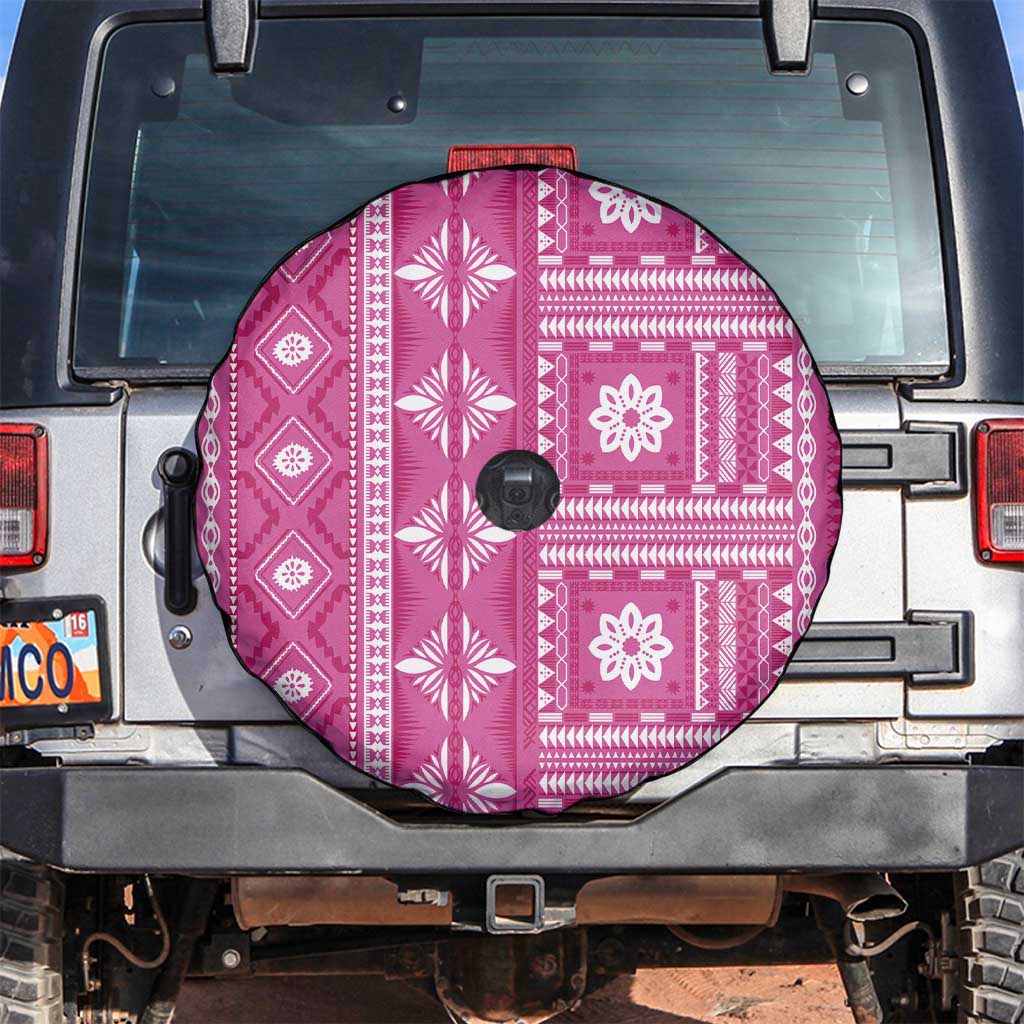 Fiji Masi All Pink Spare Tire Cover Tapa Pattern - Polynesian Pride