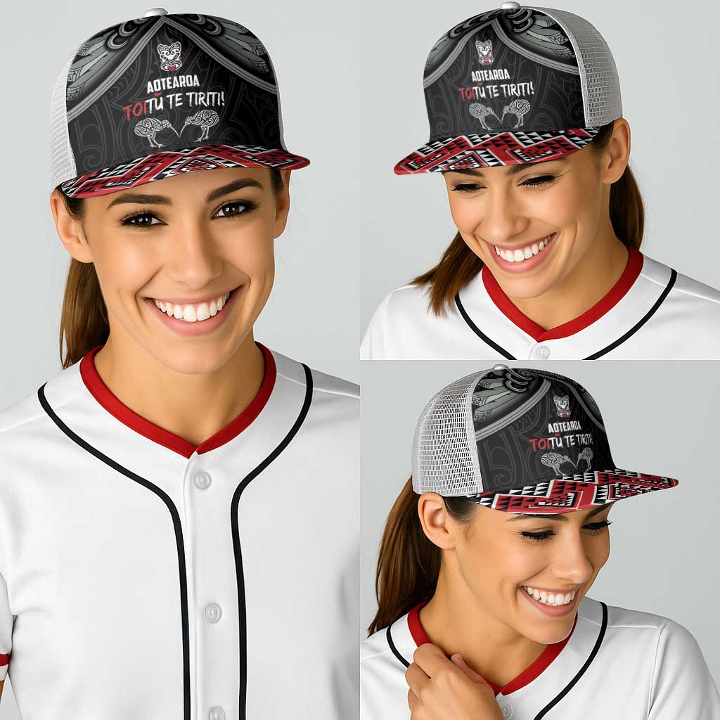 Aotearoa Toitu Te Tiriti Waitangi Baseball Net Cap Proud To Be Maori - Polynesian Pride