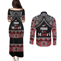 Aotearoa Toitu Te Tiriti Waitangi Couples Matching Puletasi and Long Sleeve Button Shirt Proud To Be Maori LT01 - Polynesian Pride