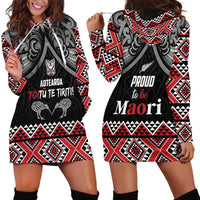 Aotearoa Toitu Te Tiriti Waitangi Hoodie Dress Proud To Be Maori LT01 - Polynesian Pride