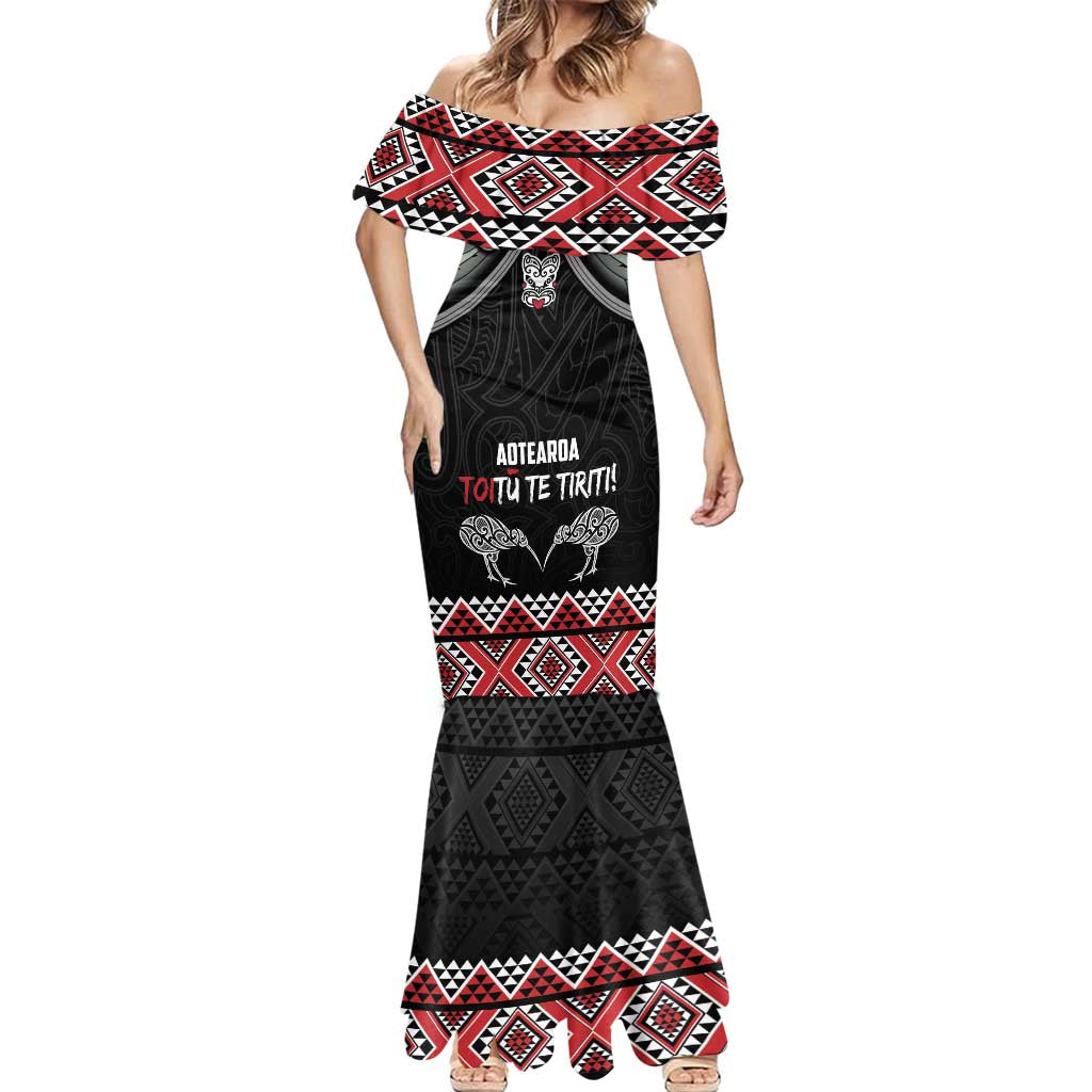 Aotearoa Toitu Te Tiriti Waitangi Mermaid Dress Proud To Be Maori LT01 - Polynesian Pride