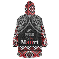 Aotearoa Toitu Te Tiriti Waitangi Wearable Blanket Hoodie Proud To Be Maori LT01 - Polynesian Pride