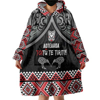 Aotearoa Toitu Te Tiriti Waitangi Wearable Blanket Hoodie Proud To Be Maori LT01 - Polynesian Pride