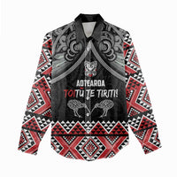Aotearoa Toitu Te Tiriti Waitangi Women Casual Shirt Proud To Be Maori LT01 - Polynesian Pride