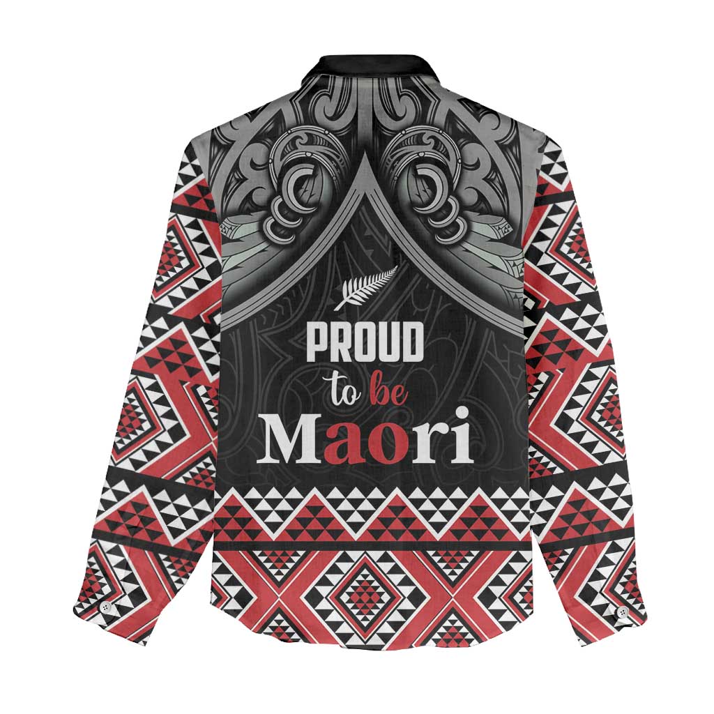 Aotearoa Toitu Te Tiriti Waitangi Women Casual Shirt Proud To Be Maori LT01 - Polynesian Pride