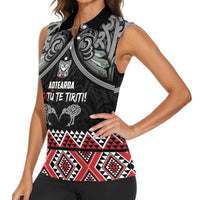 Aotearoa Toitu Te Tiriti Waitangi Women Sleeveless Polo Shirt Proud To Be Maori LT01 - Polynesian Pride