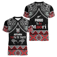 Aotearoa Toitu Te Tiriti Waitangi Women V-Neck T-Shirt Proud To Be Maori LT01 - Polynesian Pride