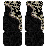 Beige Polynesian Starfish Unique Pattern Car Mats
