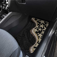 Beige Polynesian Starfish Unique Pattern Car Mats
