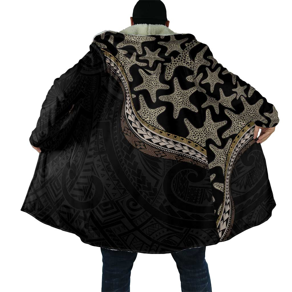 Beige Polynesian Starfish Unique Pattern Cloak