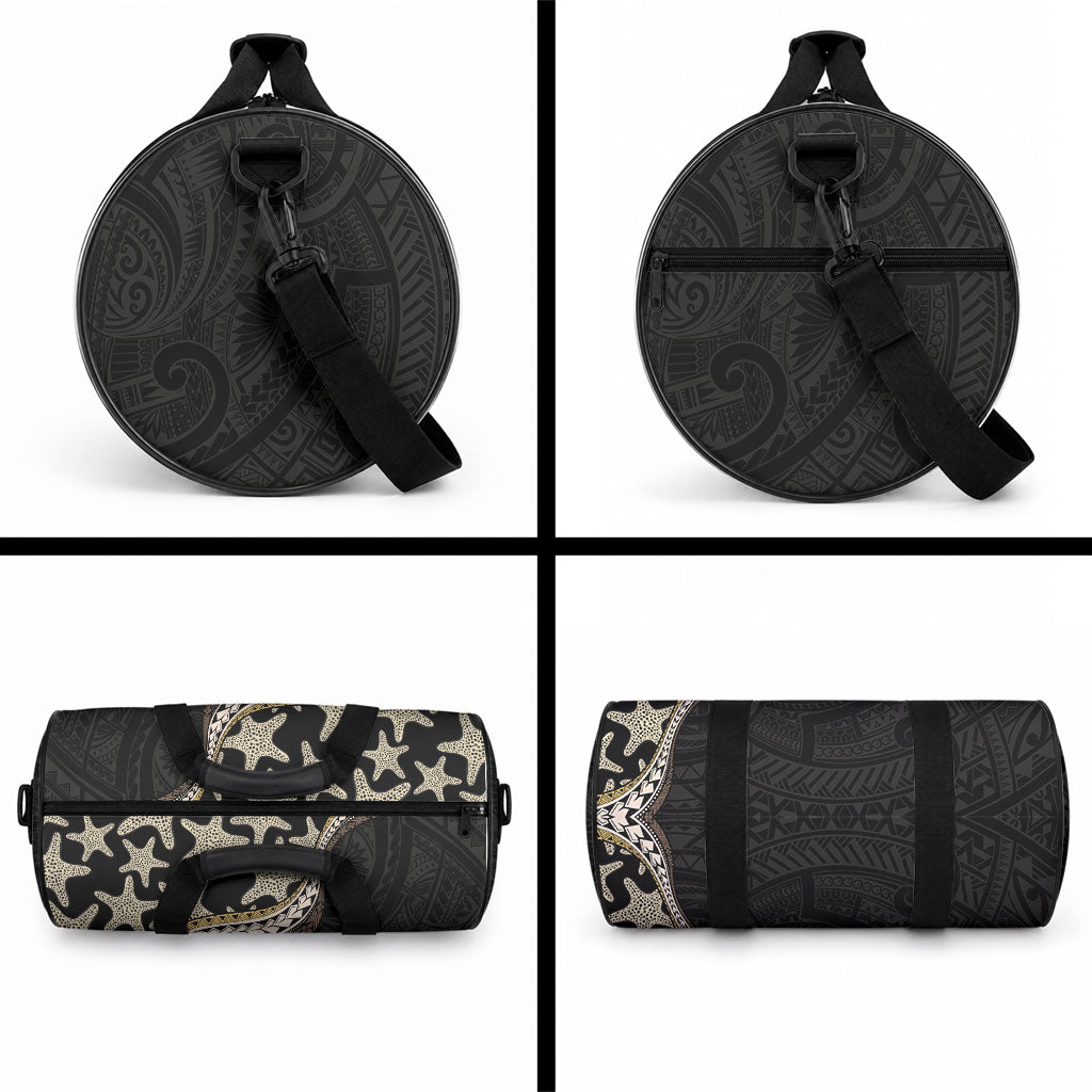 Beige Polynesian Starfish Unique Pattern Duffle Bag LT01 - Polynesian Pride
