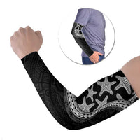 Monotone Polynesian Starfish Unique Pattern Arm Sleeves