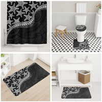 Monotone Polynesian Starfish Unique Pattern Bathroom Set