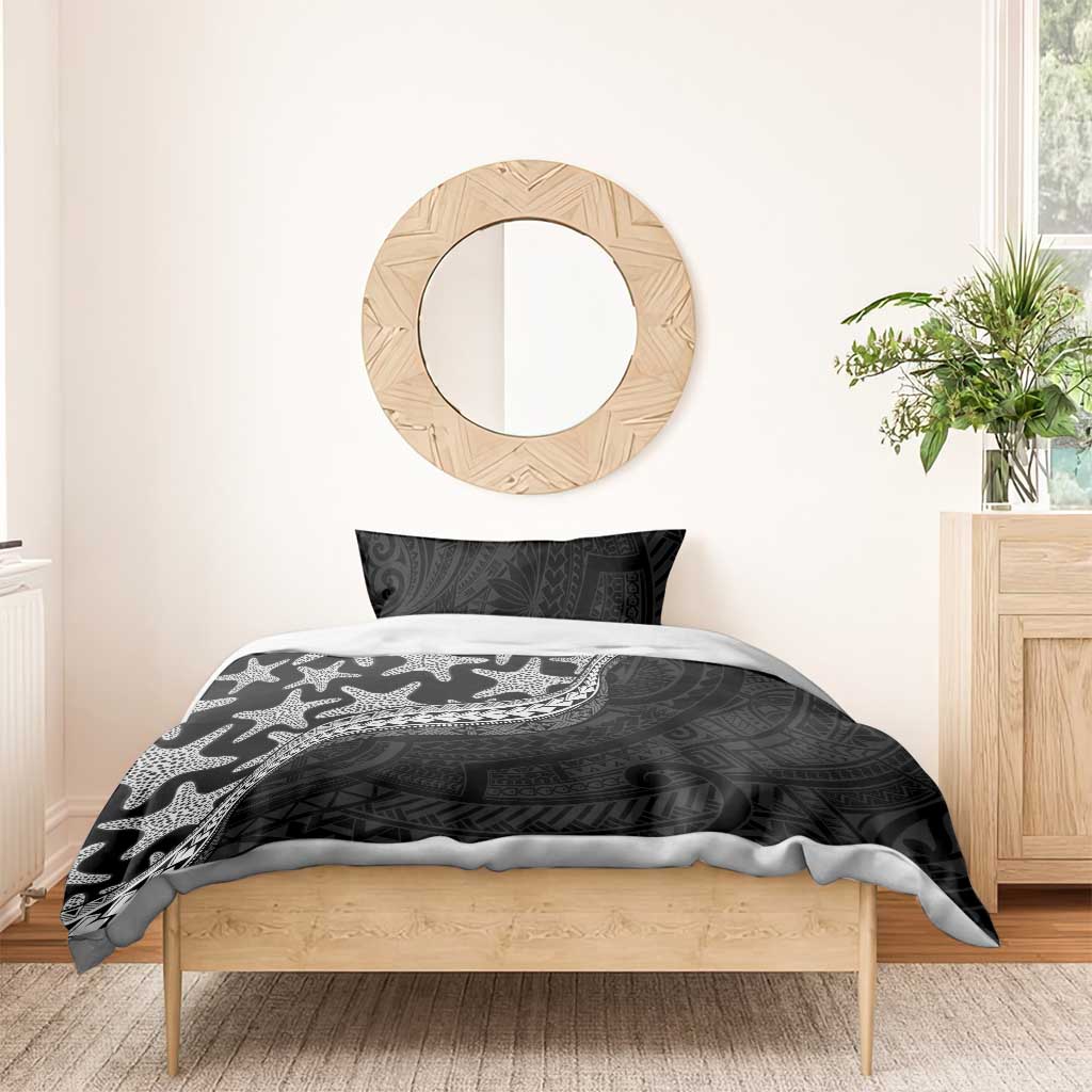 Monotone Polynesian Starfish Unique Pattern Bedding Set