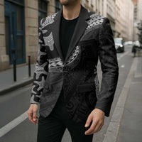 Monotone Polynesian Starfish Unique Pattern Blazer