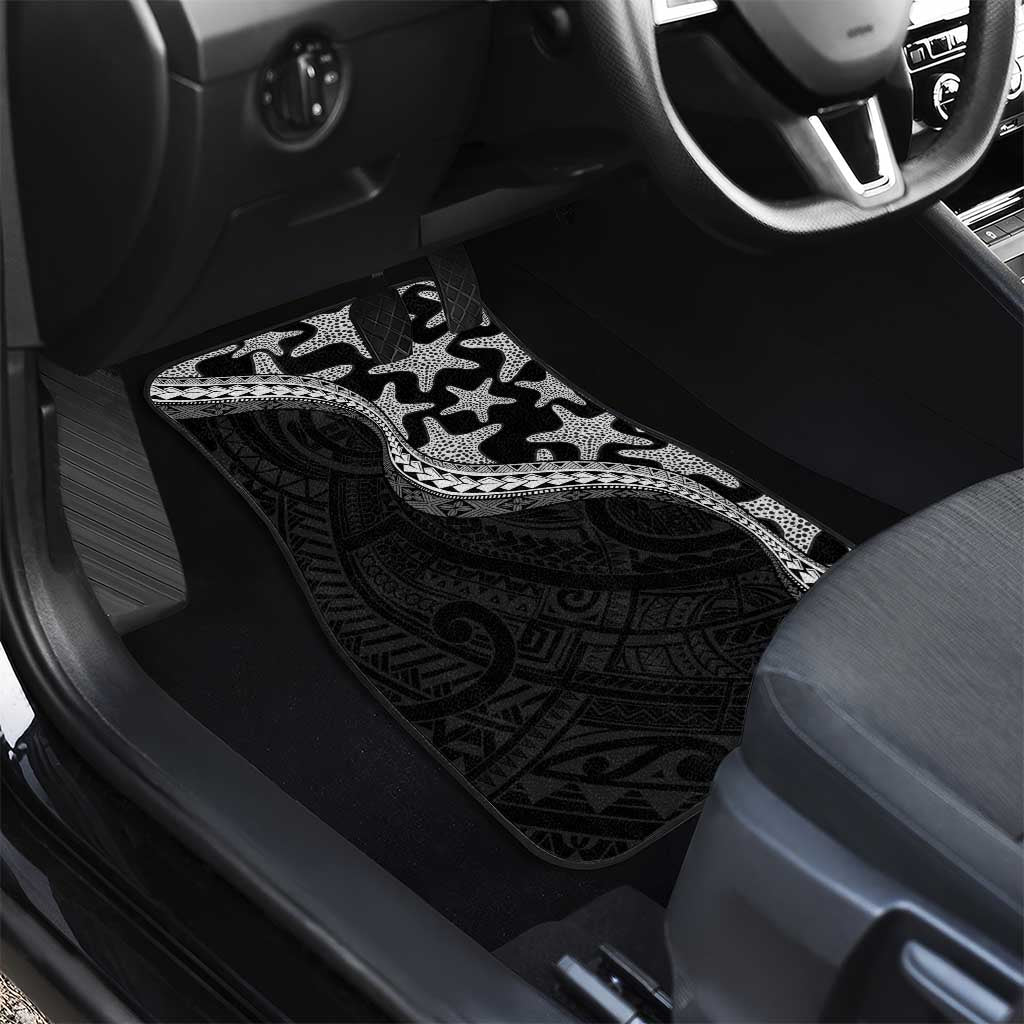 Monotone Polynesian Starfish Unique Pattern Car Mats