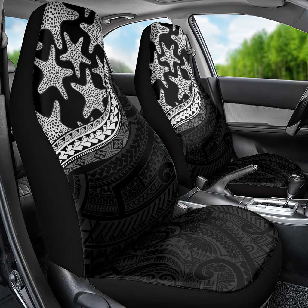 Monotone Polynesian Starfish Unique Pattern Car Seat Cover
