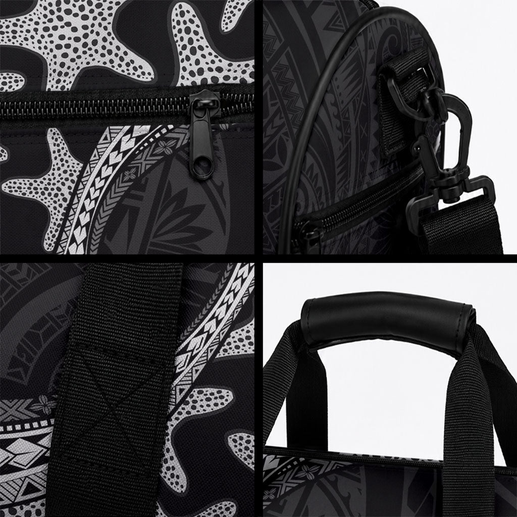 Monotone Polynesian Starfish Unique Pattern Duffle Bag LT01 - Polynesian Pride