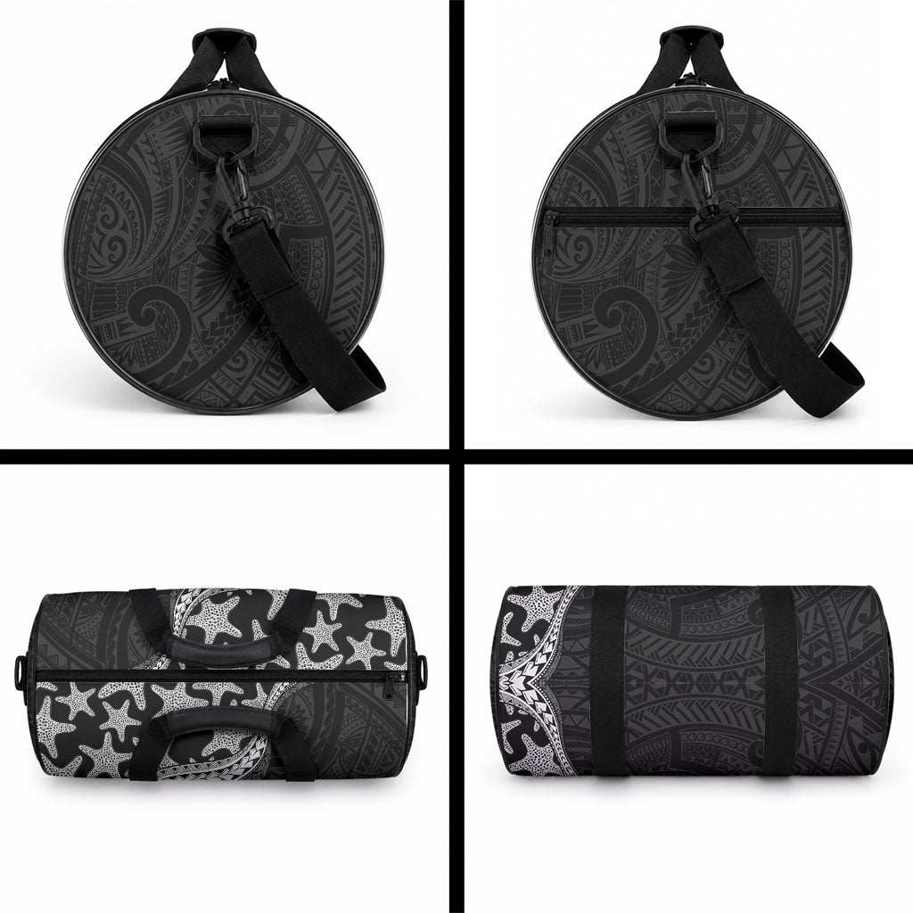 Monotone Polynesian Starfish Unique Pattern Duffle Bag LT01 - Polynesian Pride