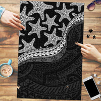Monotone Polynesian Starfish Unique Pattern Puzzle