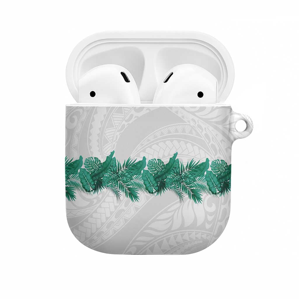 Hawaii Tropical Leaves AirPods Case Polynesian Pattern
