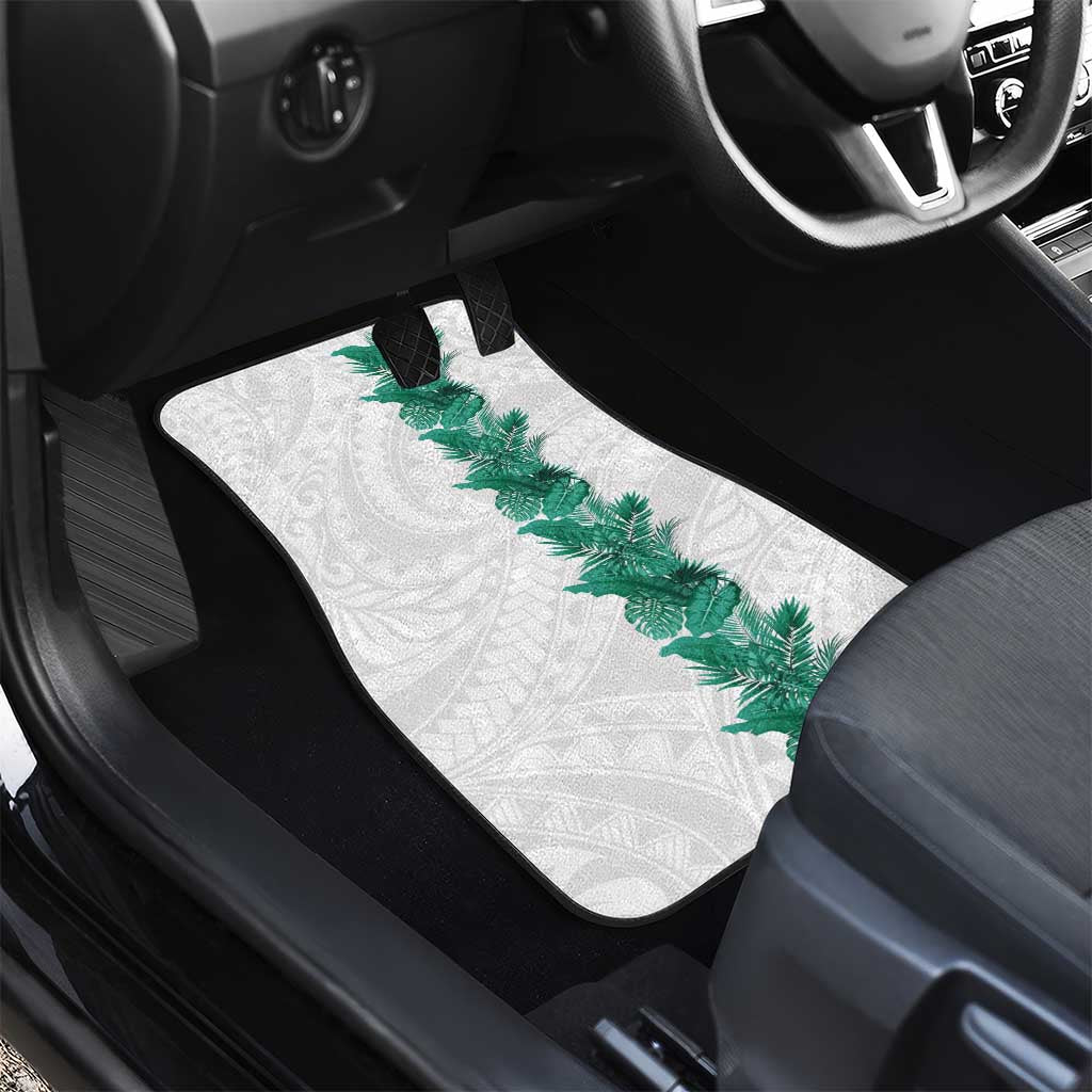 Hawaii Tropical Leaves Car Mats Polynesian Pattern
